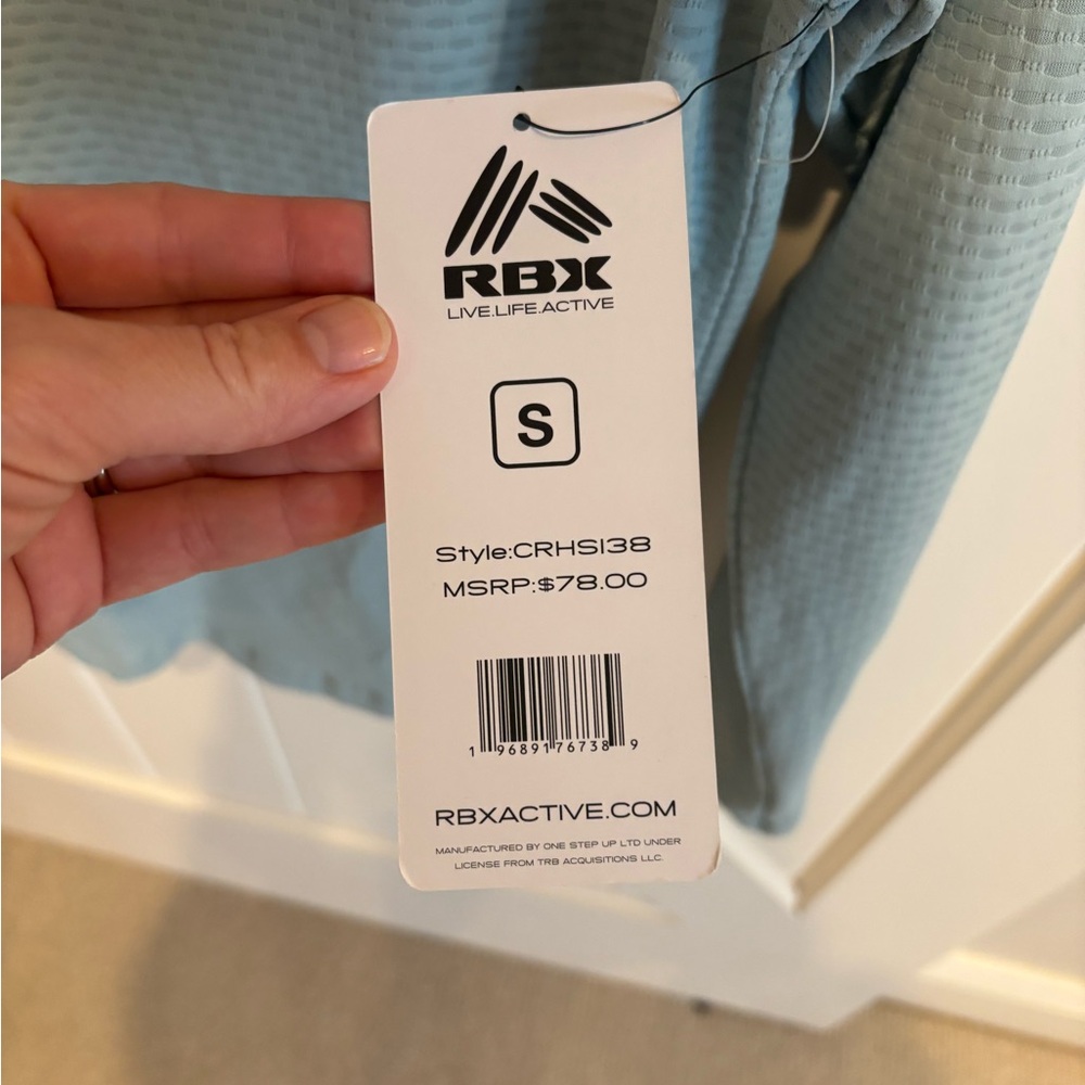 RBX Light Blue Activewear Top - Picture 4 of 4